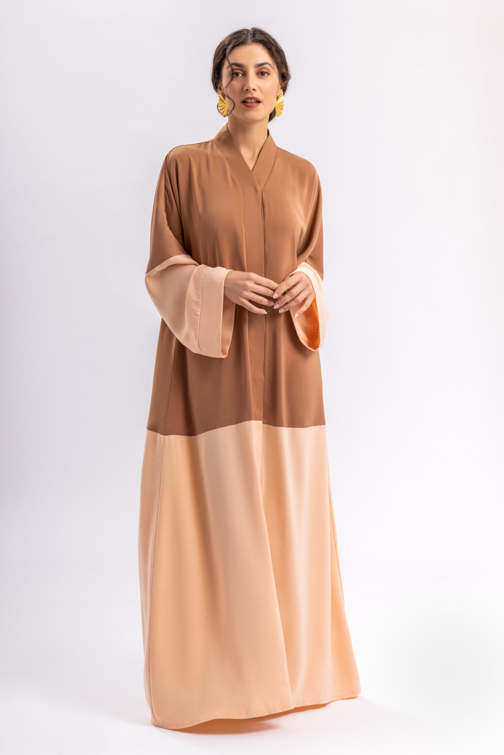 Beige Peach Abaya FERADJE