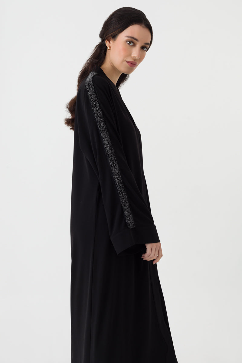 Black Beaded Abaya