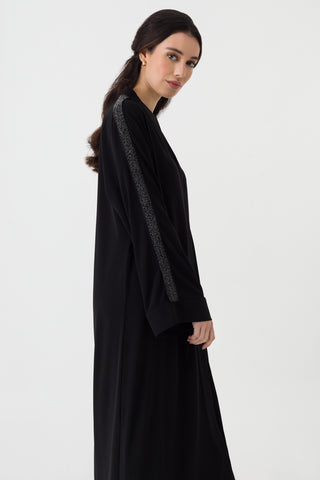 Black Beaded Abaya