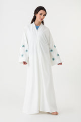 White Embroidered Abaya