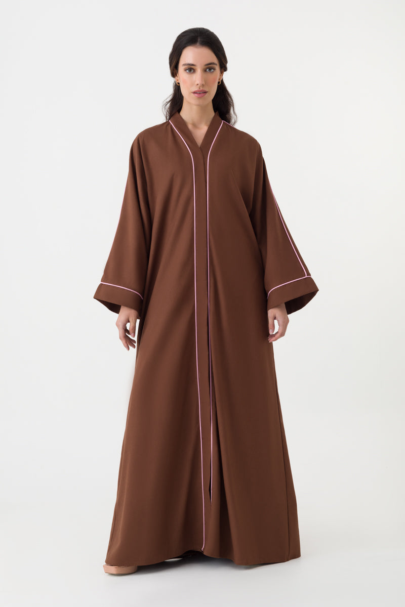 Brown Abaya Belt Cotton Linen