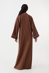 Brown Abaya Belt Cotton Linen