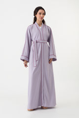 Cotton Linen Abaya Belt Lilac