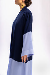 Blue Plain Abaya FERADJE