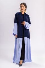 Blue Plain Open Abaya FERADJE