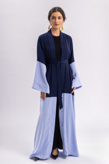 Blue Plain Open Abaya Belt FERADJE