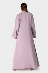 Pink Pleated Abaya