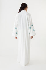 White Embroidered Abaya