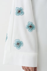 White Embroidered Abaya