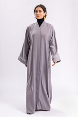 Grey Plain Abaya FERADJE