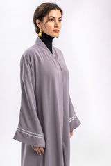 Grey Plain Abaya FERADJE