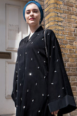 Feradje Black Abaya Diamonds